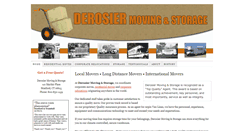 Desktop Screenshot of derosiermoving.com