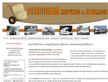 Tablet Screenshot of derosiermoving.com